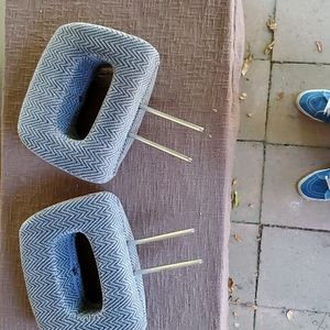 Vintage Honda C-RV Detachable Headrests (2). 1997. Purple/Teal/Grey/Black